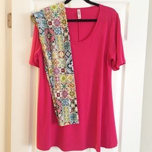 Lularoe Perfect T + TC leggings outfit